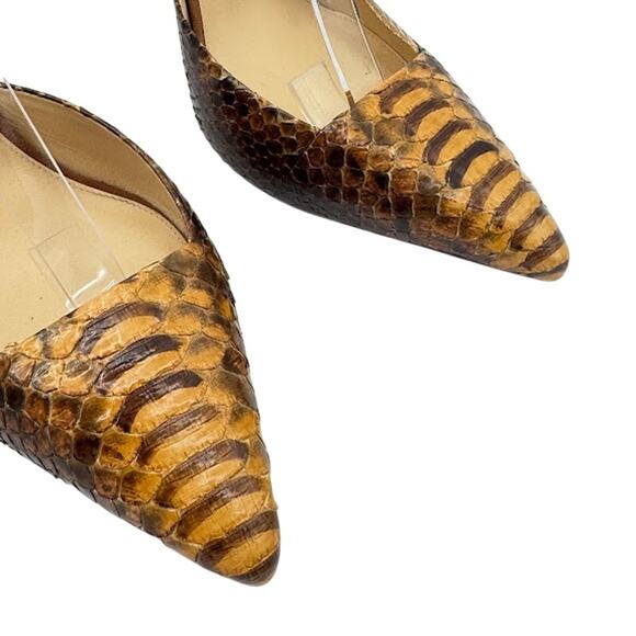 Alexandre Birman Burmese Python Ankle Strap Stiletto Heels Women’s Size EU 39 - Picture 3 of 12
